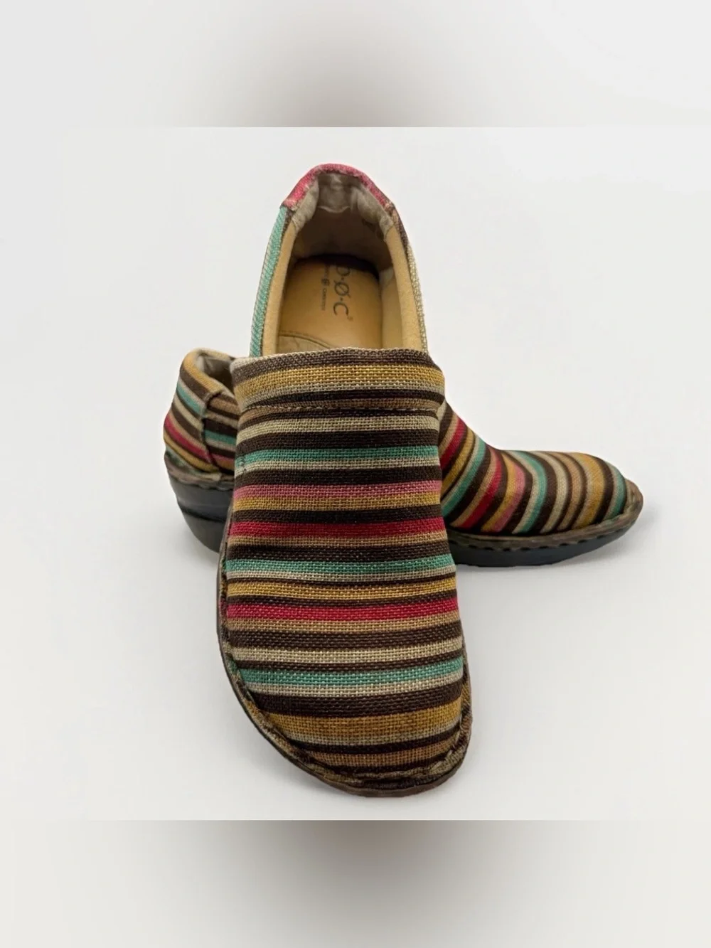 B.O.C. Born Concepts Multicolored Slip On Mule Clog Shoes Womens 10M Boho